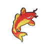 PC3435 - Red Yellow Chinese Fish L (Iron On)