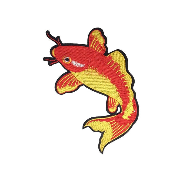PC3435B - Red Yellow Chinese Fish R (Iron On)