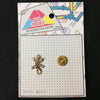 MP0156 - Gold Newt Salamander Lizard Metal Pin Badge