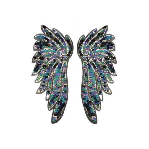 PC3100G - Super Sequin Multi Colour Wings XXL (Sew On)