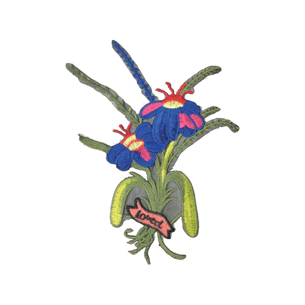 PC3567 - Flying Bugs In Loved Plant (Iron On)