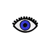 PH49 - Blue Eye (Iron on)