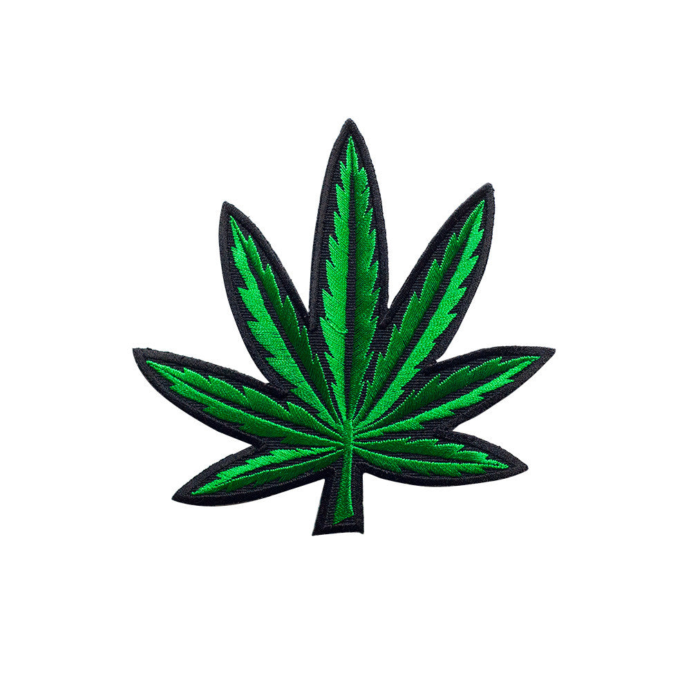 PT473 - Marijuana (Iron on) Embroidery Applique Patch | Koo Style UK