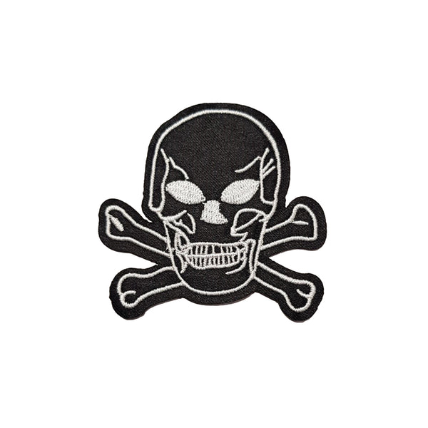 PC3648B - Black Pirate Skull S (Iron On)