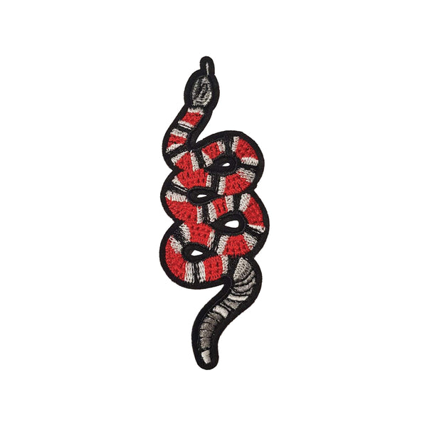 PC2155I - Red Stripes Snake Animal S (Iron On)